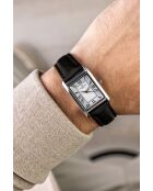 Montre homme analogique Quartz Ronda en cuir noire