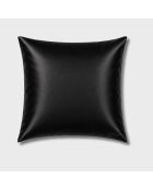 Taie d'oreiller en soie noire - 65x65 cm