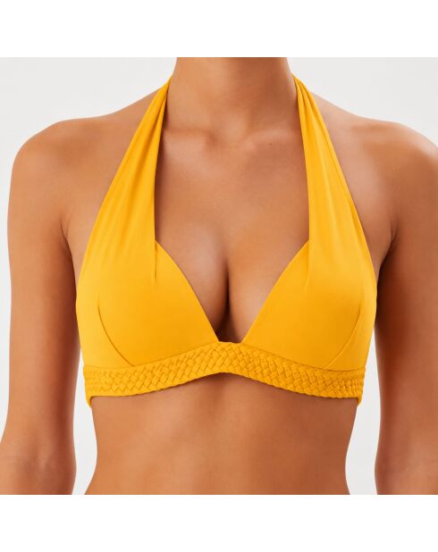 Hegoa zonnegele triangel-bikinitop