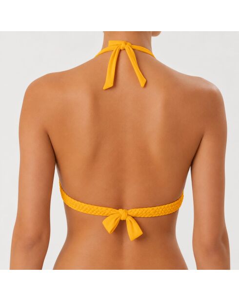 Hegoa zonnegele triangel-bikinitop