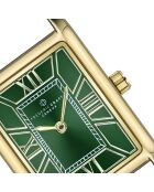 Orologio da donna analogico al quarzo Ronda in pelle di coccodrillo verde