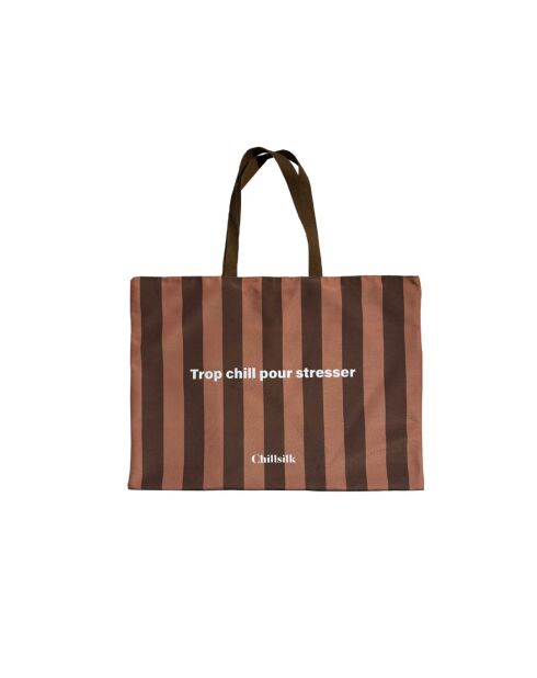 Borsa tote marrone cioccolato - 50x72cm