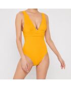 Costume da bagno intero a triangolo Maider giallo sole