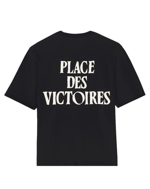 Place Des Victoires Ami Paris schwarzes T-Shirt