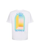 L'Arche Gradient Pastell SS23 Weißes T-Shirt