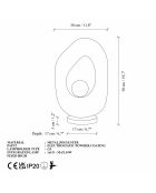 Lampe de table Vaslı1001Nua écrue - H.50cm