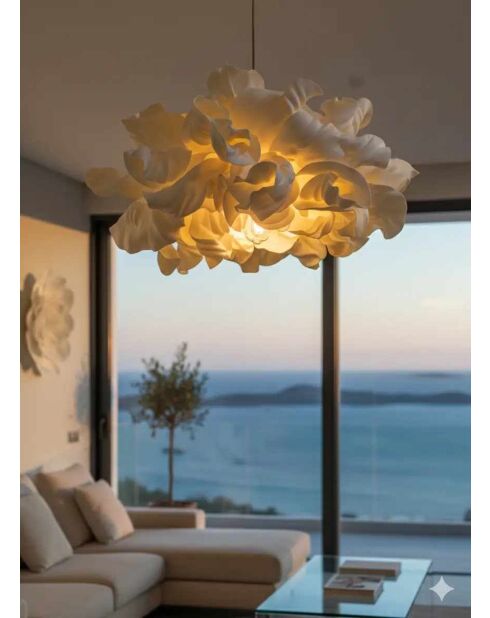 Lustre MOD0018 crème - H.95cm