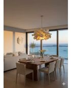 Lustre MOD0018 crème - H.95cm