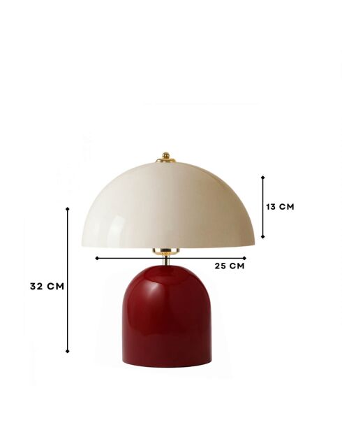 Lampe de table 242417 rouge - H.32cm