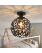 Lustre Selcuklu Mr 785 M P noire - H.28cm