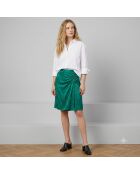 Agami-rok met toon-op-toon groen borduursel