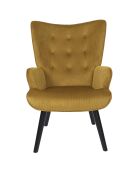 Gele loungestoel Giulia - 68x96x75 cm