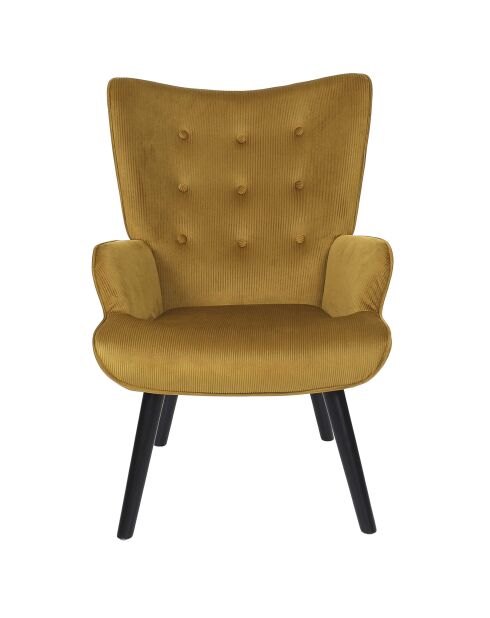 Giulia gelber Loungesessel - 68x96x75 cm