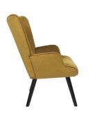 Gele loungestoel Giulia - 68x96x75 cm
