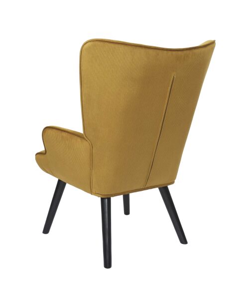 Giulia gelber Loungesessel - 68x96x75 cm