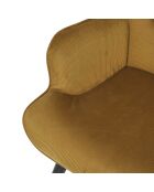 Gele loungestoel Giulia - 68x96x75 cm