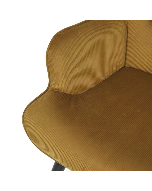 Giulia gelber Loungesessel - 68x96x75 cm