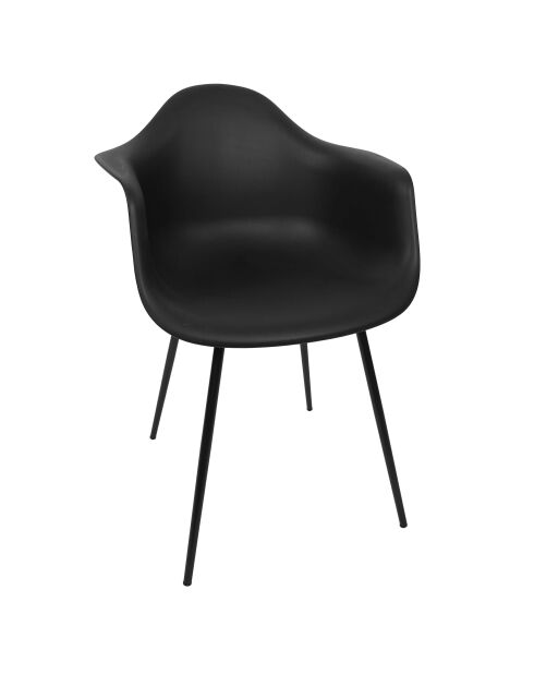 Set von 4 schwarzen Gustav-Sesseln - 62x85x59 cm