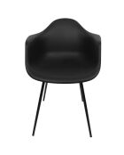 Set di 4 poltrone Gustav nere - 62x85x59 cm