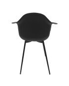 Set di 4 poltrone Gustav nere - 62x85x59 cm