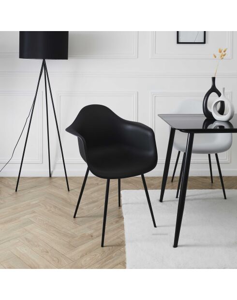 Set von 4 schwarzen Gustav-Sesseln - 62x85x59 cm