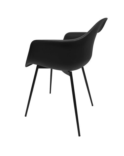 Set di 4 poltrone Gustav nere - 62x85x59 cm