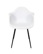 Lot de 4 fauteuils Gustav blancs - 62x85x59 cm