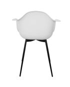 Lot de 4 fauteuils Gustav blancs - 62x85x59 cm