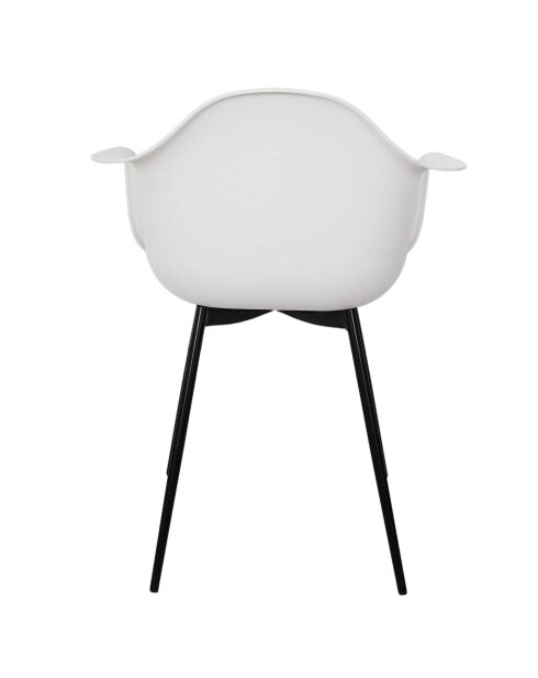 Lot de 4 fauteuils Gustav blancs - 62x85x59 cm