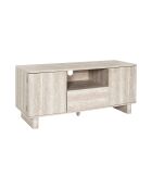 Meuble TV Pietra blanches et beige - 110x48x39 cm
