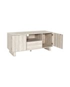 Meuble TV Pietra blanches et beige - 110x48x39 cm