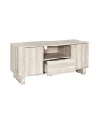 Meuble TV Pietra blanches et beige - 110x48x39 cm
