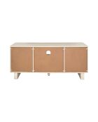 Meuble TV Pietra blanches et beige - 110x48x39 cm
