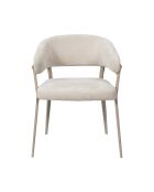 Set von 2 beigen Emilia Sesseln - 55x78x55 cm