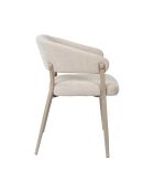 Set von 2 beigen Emilia Sesseln - 55x78x55 cm