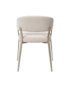 Set von 2 beigen Emilia Sesseln - 55x78x55 cm