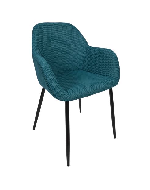 Set von 2 blauen Atome-Sesseln - 59x85x55,7 cm