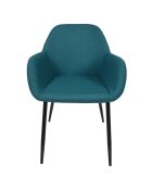 Set von 2 blauen Atome-Sesseln - 59x85x55,7 cm