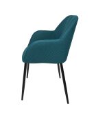Set von 2 blauen Atome-Sesseln - 59x85x55,7 cm
