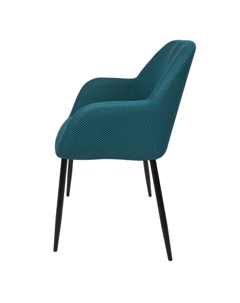 Set von 2 blauen Atome-Sesseln - 59x85x55,7 cm