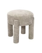 Tabouret Emilia taupe - 40x39,5x40 cm
