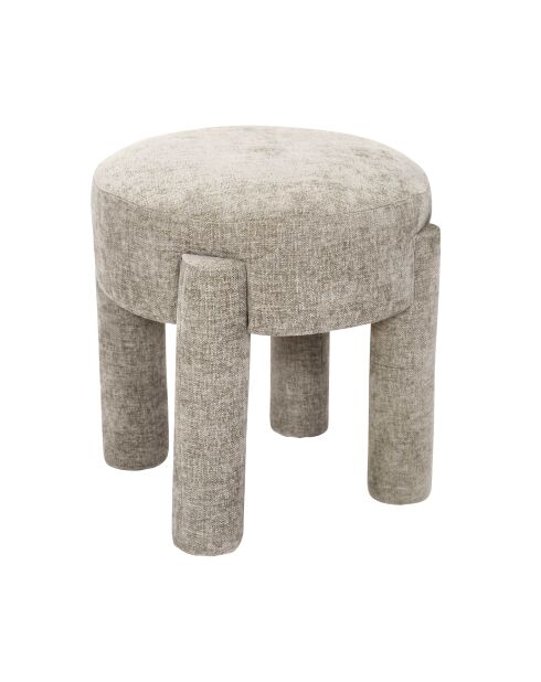 Tabouret Emilia taupe - 40x39,5x40 cm