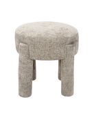 Tabouret Emilia taupe - 40x39,5x40 cm