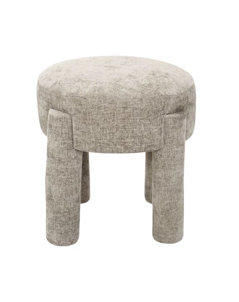 Tabouret Emilia taupe - 40x39,5x40 cm