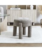 Tabouret Emilia taupe - 40x39,5x40 cm