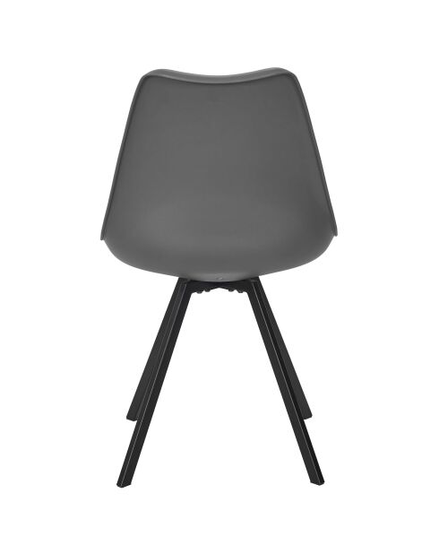 Set von 4 Stühlen mit grauem Atom-Kissen - 52x82x47 cm