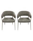 Set aus 2 Sesseln Emilia, 55 x 78 x 55 cm, taupe