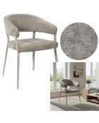 Set aus 2 Sesseln Emilia, 55 x 78 x 55 cm, taupe