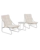 Salon de jardin Texas 3 pièces beige - 58x80x85 cm