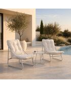Salon de jardin Texas 3 pièces beige - 58x80x85 cm